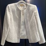 Kasper  Embroidered Beaded Jacquard Jacket Blazer Size 6P Photo 8