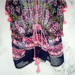 Express Multicolor Floral Print Cinch Cover Up New Photo 4