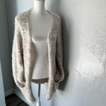 Woven Heart  Beige Cozy Knit Cardigan Photo 7