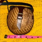 Half Coconut Brown Leather Crossbody Bag Photo 8