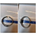 DSMK Two Toned S/S Necklace, Bangle & Dangle Earrings Set Gold Photo 5