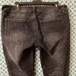 CAbi  Black Slim Boyfriend Jeans dark wash distressed women’s size 12 Photo 6