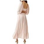 Free People Cross My Heart Cutout Maxi Dress in Rosewater Size Medium Photo 1