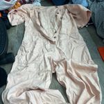 Madewell  Top-Stitched Coverall Jumpsuit in Bashful Blush Pink Size 2 Photo 7