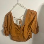 Forever 21 Short Sleeve Ruched Crop Top Photo 3