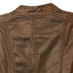 Coldwater Creek  Jacket Womens‎ 10 Petite Brown Bronze Metallic Pockets Photo 9