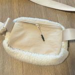 Sherpa Crossbody Bag Fanny Pack White Photo 3
