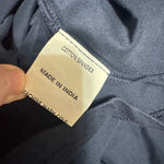 Eshakti  Navy blue Embroidered Dress Size 0 XS Fit & Flare cotton stretch Photo 6