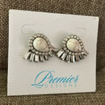 Premier Designs Like New  Teal the Show earrings Photo 0