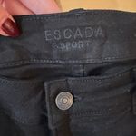Escada Sport Black Skinny Jeans with Pink Metallic Glitter Stripe Size undefined Photo 3