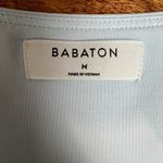 Aritzia Babaton Contour Bodysuit Womens Medium Baby Blue Squareneck Short Sleeve Photo 10