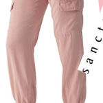 Sanctuary  Women's Relaxed Rebel pink Cargo Pants Size L 3% Spandex Photo 0