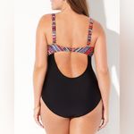 Swimsuits for All One Piece Swimsuit Cutouts Southwest Print 20 2X Black Size undefined Photo 5