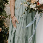 Seafoam Green Midi Dress Photo 0