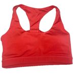 BuffBunny Twisted Knot Bow Back Sports Bra Rose Coral Size Small Athleisure Yoga Orange Photo 1