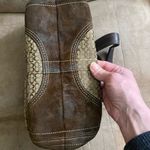 Coach Monogram Suede Vintage Y2K Hand Bag Tote Satchel Women Casual Photo 5