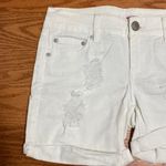 Bongo White Distressed Jean Shorts Size 3 Photo 1