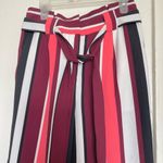 EXPRESS  Womens Pants Ankle High Rise Sz 0 R Striped Trousers Funky chic outfit Photo 4