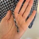 Ganni  Gingham Wrap Top Womens Size 36 Small 4 Long Sleeve Blouse Photo 3