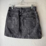 Abercrombie & Fitch Abercrombie Fitch Black Wash Denim Button Front Mini Skirt Size 4 2010s Grunge Photo 1
