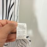 11.1 TYLHO Womans Shirt Dress White /Black Striped Sleeveless Size M Black Size M Photo 5