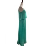 B Darlin B. Darlin Juniors Womens Pleated Size 3/4 Party Long Flowy Dress Mint Green Photo 2