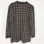 St. John  Brown and Tan Square Button Down Cardigan Photo 1