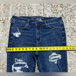 American Eagle  High rise jegging jeans size 14 distressed Photo 3
