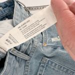 YMI Jeans NWT Women's Distressed High Rise Mom Shorts Blue Light Wash Size 7/28 Photo 8