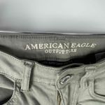 American Eagle Womens Olive Green Moto Zipper Cargo Gorpcore Pants US 2 Short Photo 6