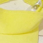 Anthropologie  Yellow Terry Visor One Size NEW Tennis Summer Beach Photo 1