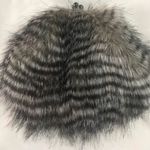 Chico's Chico’s Elegant Gray Fax Chain Fur Shoulder Bag Photo 1