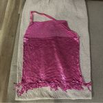 8 Other Reasons  Revolve Hot Pink Chainmail Mini Fringe Dress SZ S/M Photo 5