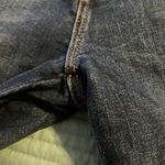 ZARA  Basic Floral Embroidered Denim Raw Hem Jeans Size 2 Photo 3