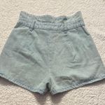 Altar'd State High Waist Blue Denim Shorts Photo 4