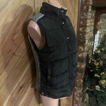 Skies Are Blue  Women’s Large Black Fleece Puffer Vest Photo 1