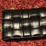 Francesca's Black Quilted Chain Purse Photo 0