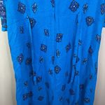 Erika Sleeveless Size Medium Boho Maxi Blue Flowy Dress Cottagecore Photo 8