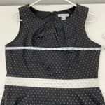 Liz Claiborne ‎ Black and White Polka Dot Dress Size 12 NWT Photo 4
