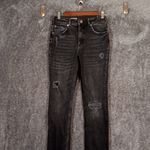 Pilcro  The Vintage Straight Distressed Black Gray Womens Jeans Size 27 Photo 1