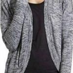 Athleta Women's Drape Pose Wrap Cardigan Grey Black Size Small Photo 0