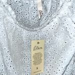 Elan Aria White Eyelet Off The Shoulder Cropped Top Small NWT Photo 13