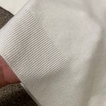 Real Fox Fur Collar Knit Set Winter Tracksuit Kit Hoodie Knit High Waist Pants White Photo 14