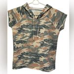 Chaser  camo cut off sleeve hooded sweatshirt NWT Photo 0