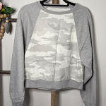 American Eagle  Outfitters Gray Camo Raglan Sweatshirt Womens Size Small Photo 0
