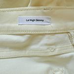 Frame  Le High Skinny Off White Coated Jeans High Rise Stretch Denim Sz 25 Photo 4