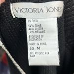 Vintage Victoria Jones‎ Christmas Reindeer Sweater Black Size M Photo 6