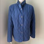 Jane Ashley  Quilted Reversible Blue Plaid Jacket Large Photo 4