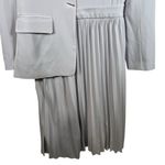 Front Row Shop Purple Pleated Maxi Dress Women’s Size 36 Cut Out Back Business Photo 1