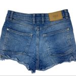 ZARA denim cutoff distressed shorts size 02 Photo 1